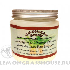Скраб для тела с гранулами жожоба «Лемонграсс/Апельсиновый цвет»