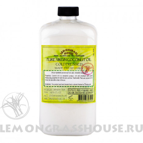 Чистое масло кокоса холодного отжима 1л.
