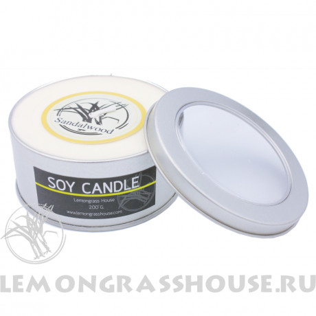 Свеча соевая ароматическая в алюминиевой банке